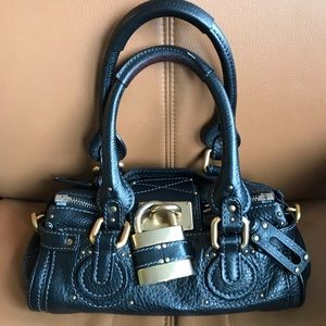 Chloe Paddington Black Leather Bag